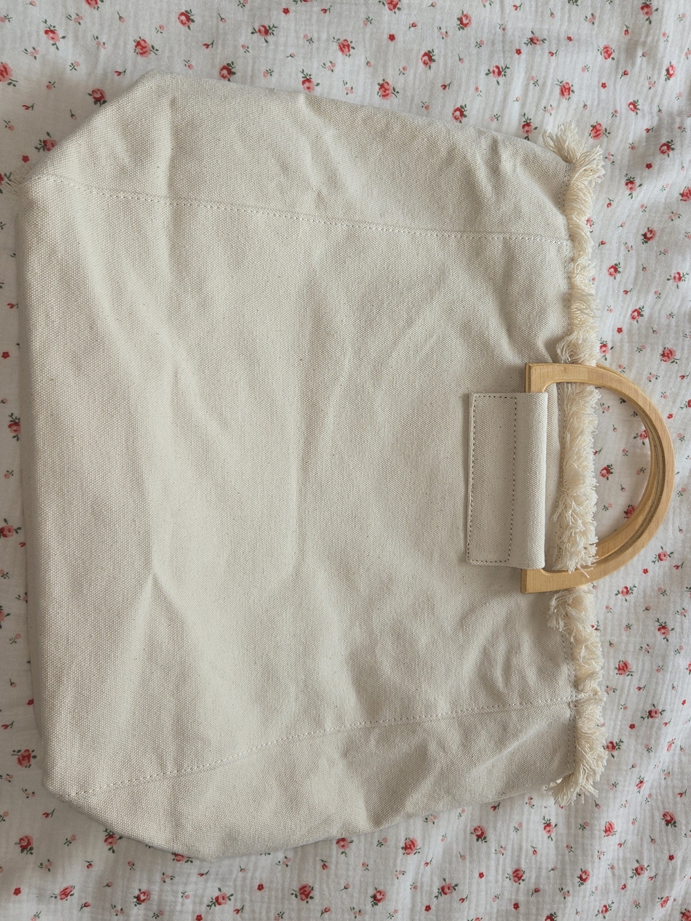 Vintage Topshop Canvas Tote With Beaded Lobsters NWOT - Picture 3 of 5